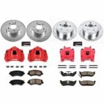 Powerstop 4-Wheel Set Power Stop&reg; KC2162 Front and Rear Z23 Daily Carbon-Fiber Ceramic Brake Pad, Drilled & Slotted Rotor and Caliper Kit - Image 4