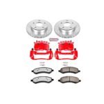 Powerstop 2-Wheel Set Power Stop&reg; KC2193-36 Front Z36 Z36 Truck Carbon-Fiber Ceramic Brake Pad, Drilled & Slotted Rotor + Calipers - Image 2