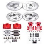 Powerstop 4-Wheel Set Power Stop&reg; KC2862-26 Front and Rear Z26 Muscle Carbon-Fiber Ceramic Brake Pad, Drilled & Slotted Rotor and Caliper Kit - Image 8
