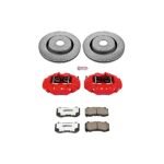 Powerstop 2-Wheel Set Power Stop&reg; KC2924-26 Front Z26 Muscle Carbon-Fiber Ceramic Brake Pad, Drilled & Slotted Rotor and Caliper Kit - Image 8
