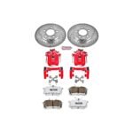 Powerstop 2-Wheel Set Power Stop&reg; KC3093-26 Rear Z26 Muscle Carbon-Fiber Ceramic Brake Pad, Drilled & Slotted Rotor and Caliper Kit - Image 7