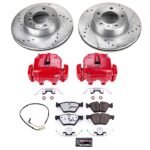 Powerstop 2-Wheel Set Power Stop&reg; KC4589-26 Front Z26 Muscle Carbon-Fiber Ceramic Brake Pad, Drilled & Slotted Rotor and Caliper Kit - Image 8