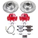 Powerstop 2-Wheel Set Power Stop&reg; KC4590-26 Front Z26 Muscle Carbon-Fiber Ceramic Brake Pad, Drilled & Slotted Rotor and Caliper Kit - Image 8
