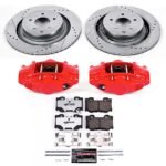 Powerstop 2-Wheel Set Power Stop&reg; KC4732-26 Rear Z26 Muscle Carbon-Fiber Ceramic Brake Pad, Drilled & Slotted Rotor and Caliper Kit - Image 8