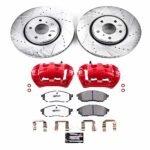 Powerstop 2-Wheel Set Power Stop&reg; KC5264-26 Front Z26 Muscle Carbon-Fiber Ceramic Brake Pad, Drilled & Slotted Rotor and Caliper Kit - Image 8