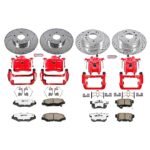 Powerstop 4-Wheel Set Power Stop&reg; KC5389-26 Front and Rear Z26 Muscle Carbon-Fiber Ceramic Brake Pad, Drilled & Slotted Rotor and Caliper Kit - Image 7