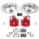 Powerstop 2-Wheel Set Power Stop&reg; KC585-26 Rear Z26 Muscle Carbon-Fiber Ceramic Brake Pad, Drilled & Slotted Rotor and Caliper Kit - Image 8