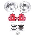 Powerstop 2-Wheel Set Power Stop&reg; KC5981-26 Rear Z26 Muscle Carbon-Fiber Ceramic Brake Pad, Drilled & Slotted Rotor and Caliper Kit - Image 8