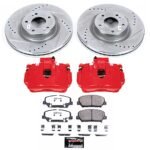 Powerstop 2-Wheel Set Power Stop&reg; KC6169-26 Front Z26 Muscle Carbon-Fiber Ceramic Brake Pad, Drilled & Slotted Rotor and Caliper Kit - Image 8