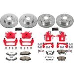 Powerstop 4-Wheel Set Power Stop&reg; KC6942-26 Front and Rear Z26 Muscle Carbon-Fiber Ceramic Brake Pad, Drilled & Slotted Rotor and Caliper Kit - Image 8