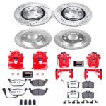 Powerstop 4-Wheel Set Power Stop&reg; KC840B-26 Front and Rear Z26 Muscle Carbon-Fiber Ceramic Brake Pad, Drilled & Slotted Rotor and Caliper Kit - Image 8