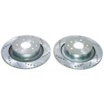 Powerstop KC9062 Rear Brake Disc and Caliper Kit, Cross-drilled and Slotted 5 Lugs 330 mm Red Powdercoat Caliper, Carbon Fiber Ceramic, Z23 Evolution Sport Series - Image 5