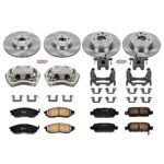 Powerstop 4-Wheel Set Power Stop&reg; KCOE114B Front and Rear OE Stock Replacement Low-Dust Ceramic Brake Pad, Rotor and Caliper Kit - Image 4