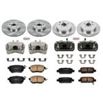 Powerstop 4-Wheel Set Power Stop&reg; KCOE119 Front and Rear OE Stock Replacement Low-Dust Ceramic Brake Pad, Rotor and Caliper Kit - Image 4