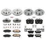 Powerstop 4-Wheel Set Power Stop&reg; KCOE1240A Front and Rear OE Stock Replacement Low-Dust Ceramic Brake Pad, Rotor and Caliper Kit - Image 4