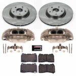 Powerstop KCOE131 Front Brake Disc and Caliper Kit, Plain Surface 5 Lugs 326 mm Natural Caliper, Ceramic, Z17 OE Replacement - Image 4