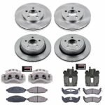 Powerstop 4-Wheel Set Power Stop&reg; KCOE1365 Front and Rear OE Stock Replacement Low-Dust Ceramic Brake Pad, Rotor and Caliper Kit - Image 4