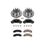 Powerstop 2-Wheel Set Power Stop&reg; KCOE1392 Front OE Stock Replacement Low-Dust Ceramic Brake Pad, Rotor and Caliper Kit