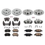 Powerstop 4-Wheel Set Power Stop&reg; KCOE1618 Front and Rear OE Stock Replacement Low-Dust Ceramic Brake Pad, Rotor and Caliper Kit - Image 4
