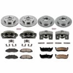 Powerstop 4-Wheel Set Power Stop&reg; KCOE1868 Front and Rear OE Stock Replacement Low-Dust Ceramic Brake Pad, Rotor and Caliper Kit - Image 4