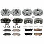 Powerstop 4-Wheel Set Power Stop&reg; KCOE1915 Front and Rear OE Stock Replacement Low-Dust Ceramic Brake Pad, Rotor and Caliper Kit - Image 4