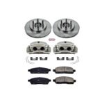 Powerstop 2-Wheel Set Power Stop&reg; KCOE1939 Front OE Stock Replacement Low-Dust Ceramic Brake Pad, Rotor and Caliper Kit