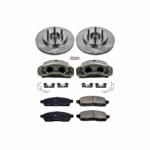Powerstop 2-Wheel Set Power Stop&reg; KCOE1939A Front OE Stock Replacement Low-Dust Ceramic Brake Pad, Rotor and Caliper Kit