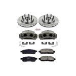 Powerstop KCOE1941A Front Brake Disc and Caliper Kit, Plain Surface 7 Lugs 330 mm Natural Caliper, Ceramic, RWD, Z17 OE Replacement - Image 4