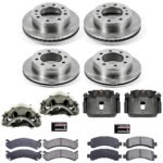 Powerstop 4-Wheel Set Power Stop&reg; KCOE2074 Front and Rear OE Stock Replacement Low-Dust Ceramic Brake Pad, Rotor and Caliper Kit - Image 4
