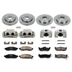 Powerstop 4-Wheel Set Power Stop&reg; KCOE212 Front and Rear OE Stock Replacement Low-Dust Ceramic Brake Pad, Rotor and Caliper Kit - Image 4
