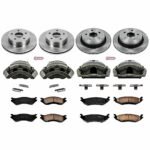 Powerstop 4-Wheel Set Power Stop&reg; KCOE2168 Front and Rear OE Stock Replacement Low-Dust Ceramic Brake Pad, Rotor and Caliper Kit - Image 4