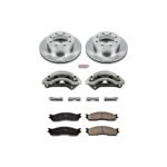 Powerstop 2-Wheel Set Power Stop&reg; KCOE2203 Front OE Stock Replacement Low-Dust Ceramic Brake Pad, Rotor and Caliper Kit