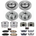 Powerstop 4-Wheel Set Power Stop&reg; KCOE2220A Front and Rear OE Stock Replacement Low-Dust Ceramic Brake Pad, Rotor and Caliper Kit - Image 4