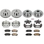 Powerstop 4-Wheel Set Power Stop&reg; KCOE2371 Front and Rear OE Stock Replacement Low-Dust Ceramic Brake Pad, Rotor and Caliper Kit - Image 4