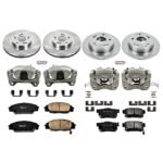 Powerstop 4-Wheel Set Power Stop&reg; KCOE2441 Front and Rear OE Stock Replacement Low-Dust Ceramic Brake Pad, Rotor and Caliper Kit - Image 4