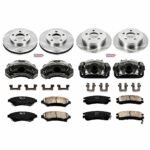 Powerstop 4-Wheel Set Power Stop&reg; KCOE2554 Front and Rear OE Stock Replacement Low-Dust Ceramic Brake Pad, Rotor and Caliper Kit - Image 4