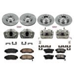 Powerstop 4-Wheel Set Power Stop&reg; KCOE2715 Front and Rear OE Stock Replacement Low-Dust Ceramic Brake Pad, Rotor and Caliper Kit - Image 4