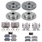 Powerstop 4-Wheel Set Power Stop&reg; KCOE2774 Front and Rear OE Stock Replacement Low-Dust Ceramic Brake Pad, Rotor and Caliper Kit - Image 4