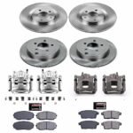 Powerstop 4-Wheel Set Power Stop&reg; KCOE2829 Front and Rear OE Stock Replacement Low-Dust Ceramic Brake Pad, Rotor and Caliper Kit - Image 4