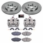 Powerstop 2-Wheel Set Power Stop&reg; KCOE3141 Rear OE Stock Replacement Low-Dust Ceramic Brake Pad, Rotor and Caliper Kit