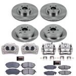 Powerstop 4-Wheel Set Power Stop&reg; KCOE4077A Front and Rear OE Stock Replacement Low-Dust Ceramic Brake Pad, Rotor and Caliper Kit - Image 4