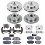 Powerstop KCOE4099 4-Wheel Set Front and Rear Z17 OE Replacement Brake Disc and Caliper Kit, Natural Caliper, Ceramic, 5 Lugs - Image 4