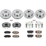Powerstop 4-Wheel Set Power Stop&reg; KCOE4100 Front and Rear OE Stock Replacement Low-Dust Ceramic Brake Pad, Rotor and Caliper Kit - Image 4