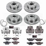 Powerstop 4-Wheel Set Power Stop&reg; KCOE4103 Front and Rear OE Stock Replacement Low-Dust Ceramic Brake Pad, Rotor and Caliper Kit - Image 4