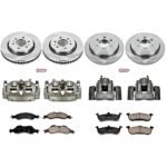 Powerstop 4-Wheel Set Power Stop&reg; KCOE4109 Front and Rear OE Stock Replacement Low-Dust Ceramic Brake Pad, Rotor and Caliper Kit - Image 4