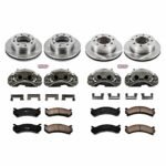 Powerstop KCOE4423 4-Wheel Set Front and Rear OE Stock Replacement Low-Dust Ceramic Brake Pad, Rotor and Caliper Kit, Models With 4 Wheel Steering - Image 4