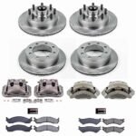 Powerstop 4-Wheel Set Power Stop&reg; KCOE4434A Front and Rear OE Stock Replacement Low-Dust Ceramic Brake Pad, Rotor and Caliper Kit - Image 4