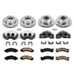 Powerstop 4-Wheel Set Power Stop&reg; KCOE4454 Front and Rear OE Stock Replacement Low-Dust Ceramic Brake Pad, Rotor and Caliper Kit - Image 4