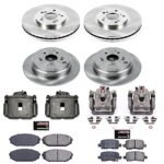 Powerstop 4-Wheel Set Power Stop&reg; KCOE4459 Front and Rear OE Stock Replacement Low-Dust Ceramic Brake Pad, Rotor and Caliper Kit - Image 4