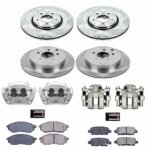 Powerstop 4-Wheel Set Power Stop&reg; KCOE4477 Front and Rear OE Stock Replacement Low-Dust Ceramic Brake Pad, Rotor and Caliper Kit - Image 4